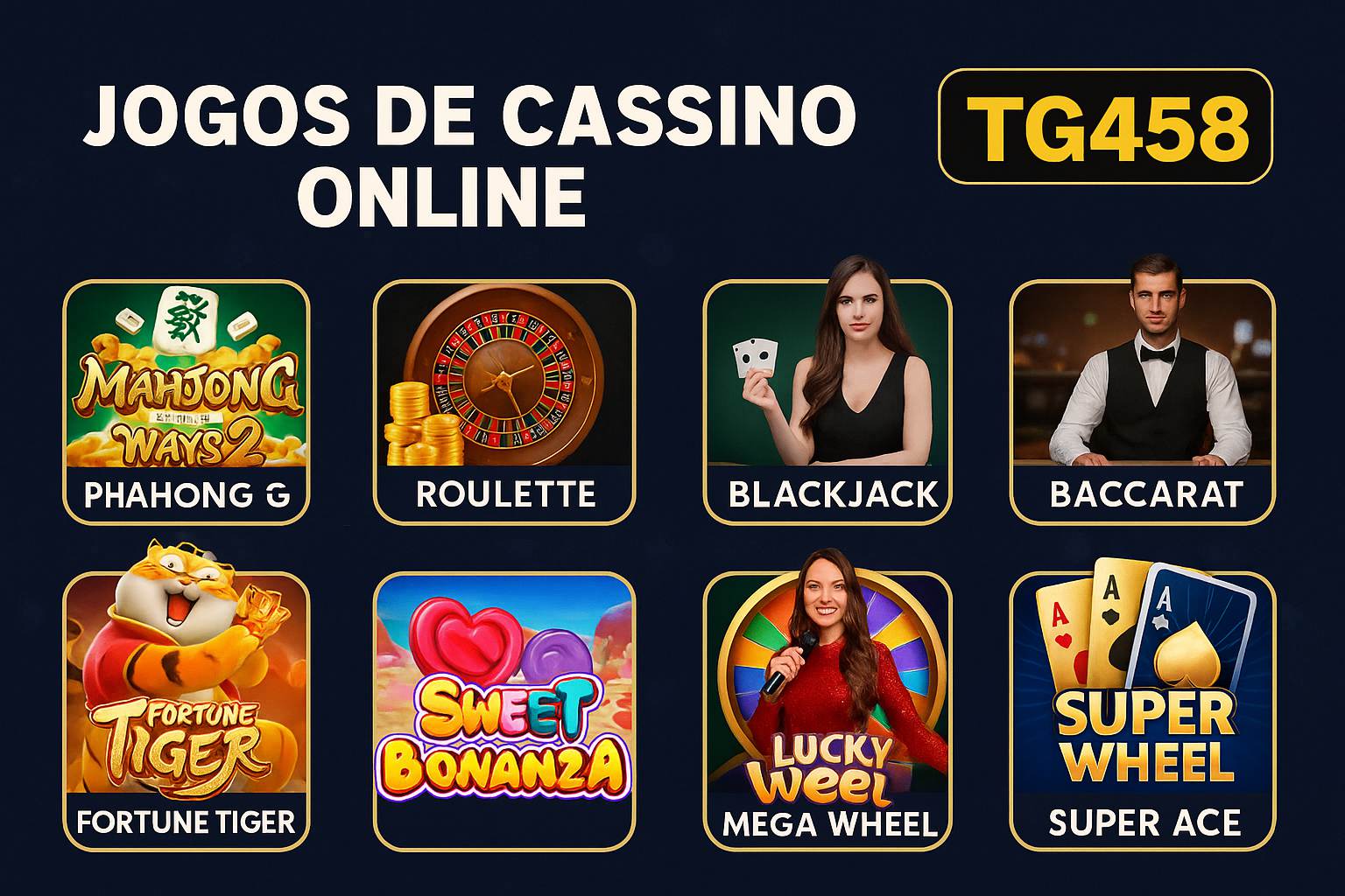 Jogos de cassino online TG458